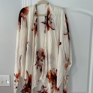 flower poncho wrap